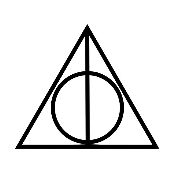 The Deathly Hallows Digital Files - SVG/PDF/PNG/Jpeg - Halloween Coloring Pages