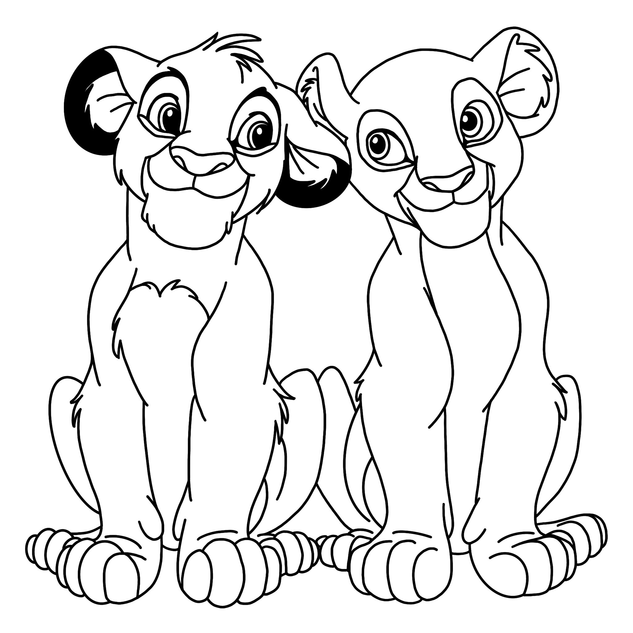 the lion king nala coloring pages