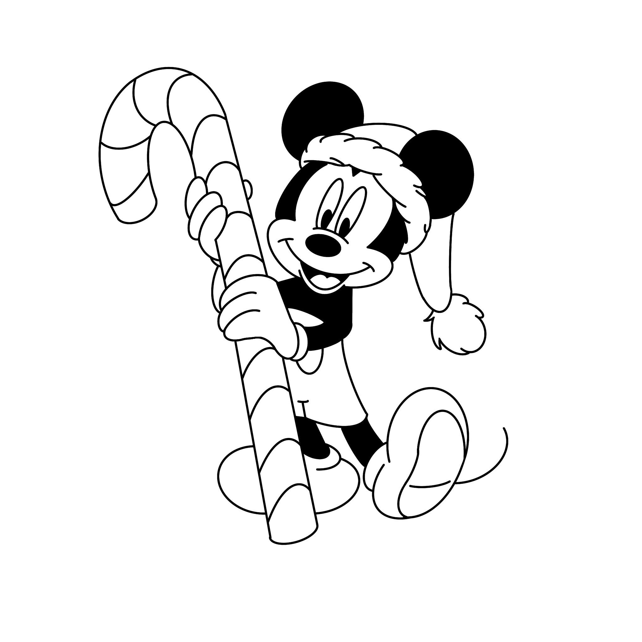 Micke Mouse Candy Cane SVG File - Etsy UK