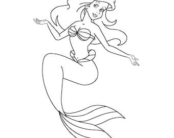 Princess Ariel SVG File