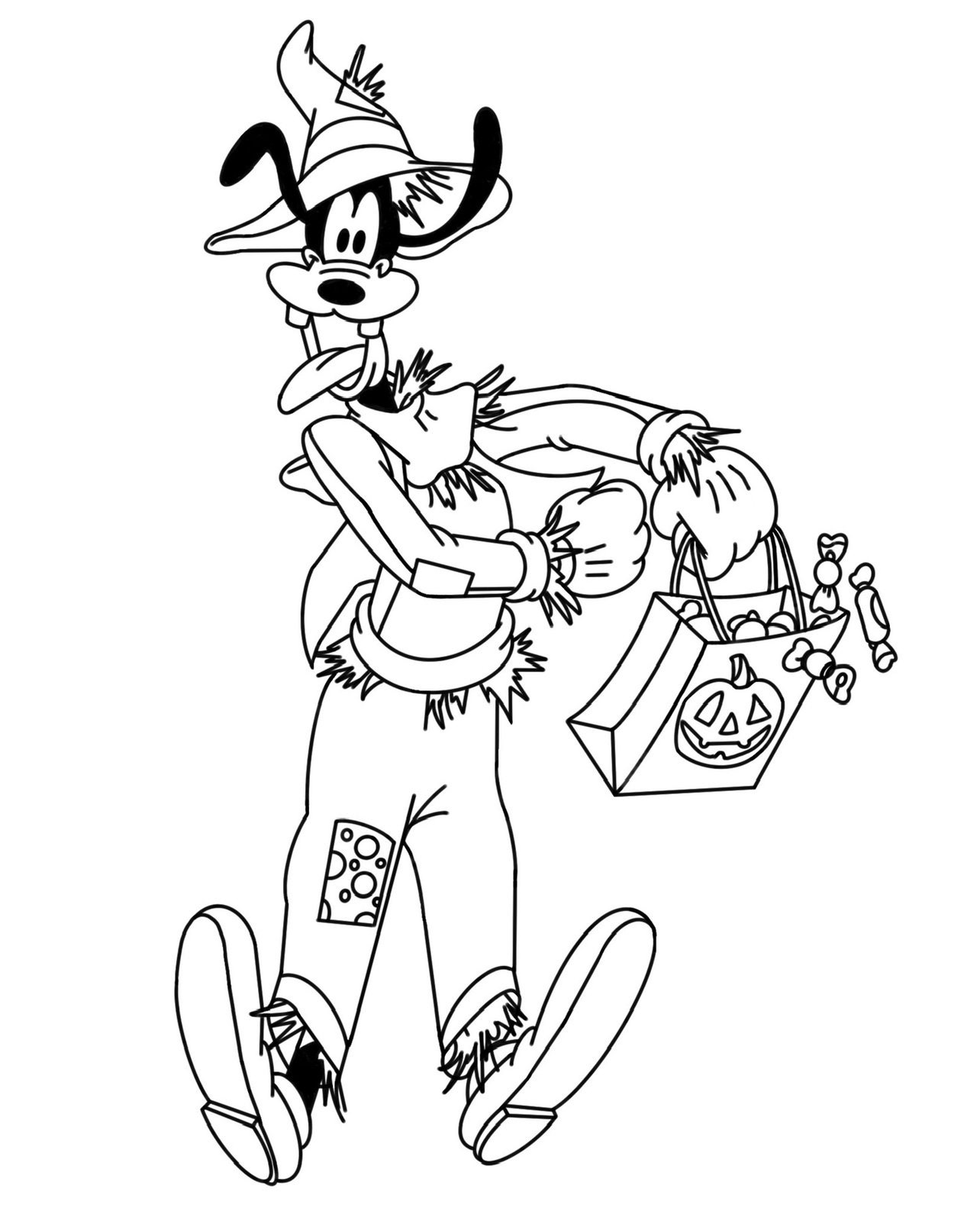 Halloween Goofy Scarecrow SVG File - Etsy