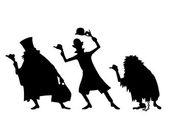 Hitchhiking Ghosts Digital Files (The Haunted Mansion) - SVG/PDF/PNG/Jpeg - Halloween Coloring Pages, Kids Coloring Pages