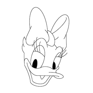 Daisy Duck Face SVG File