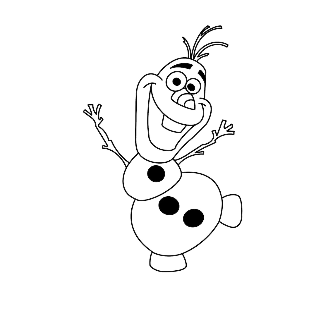 Olaf Frozen Svg/png/pdf/jpeg Digital Files Etsy