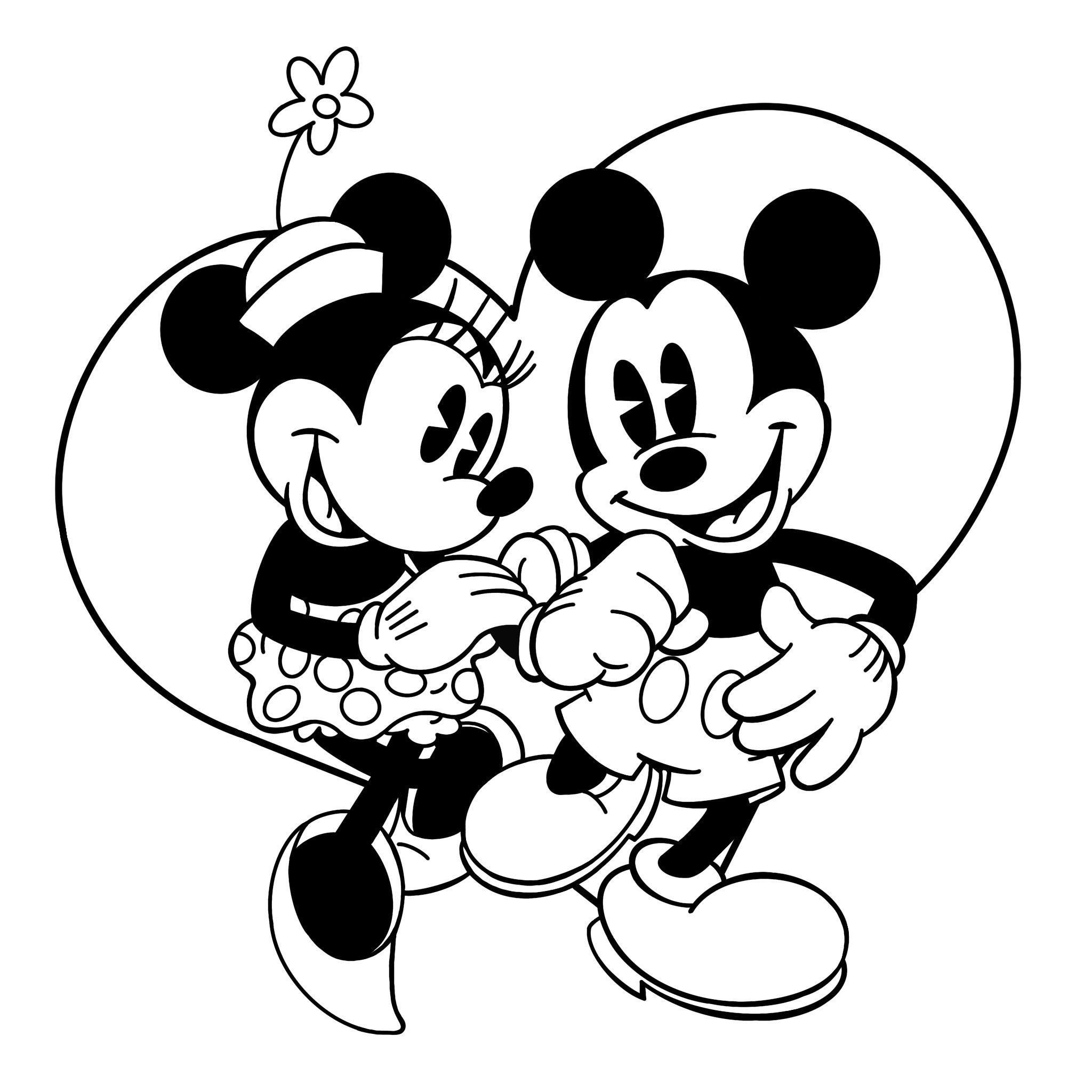 バレンタインのミッキーとミニーのハート - Etsy 日本