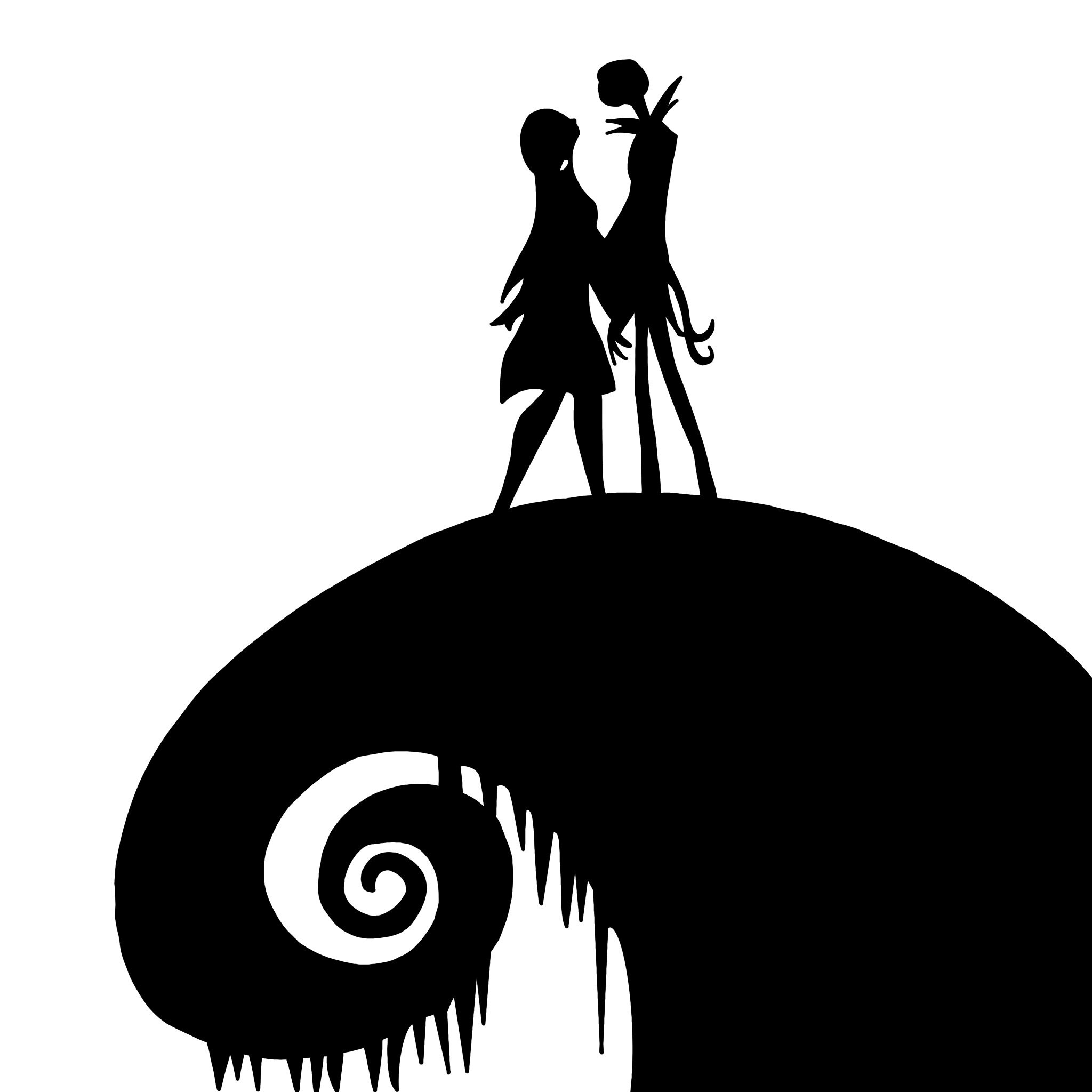 Nightmare Before Christmas Hill Stencil