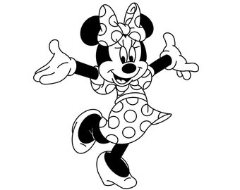 Minnie Mouse SVG/PNG/PDF/Jpeg Digital Files