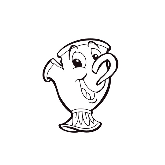 Chip Beauty and the Beast Svg/png/pdf/jpeg Digital Files Etsy