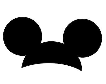 Mickey Mouse Ear Hat Digital Files - SVG/PDF/PNG/Jpeg - Mickey Mouse Coloring Pages