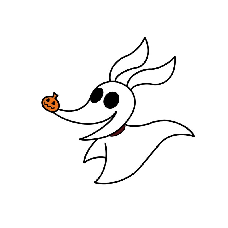 Zero Nightmare Before Christmas Halloween Digital Files Etsy