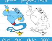 ジーニーさん専用ページ ジーニー (アラジン) デジタル ファイル - SVG/PDF/PNG/JPeg - 子供