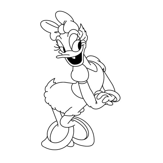 Daisy Duck Face Coloring Pages
