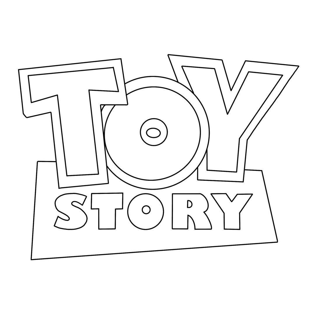 Toy Story Logo Digital Files Svg/pdf/png/jpeg Kids Coloring Pages Etsy