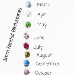 Add to a band 3mm Cubic Zirconia, Birthstone, stack ring, mother ring, mom ring, birthstone ring, grandmother ring