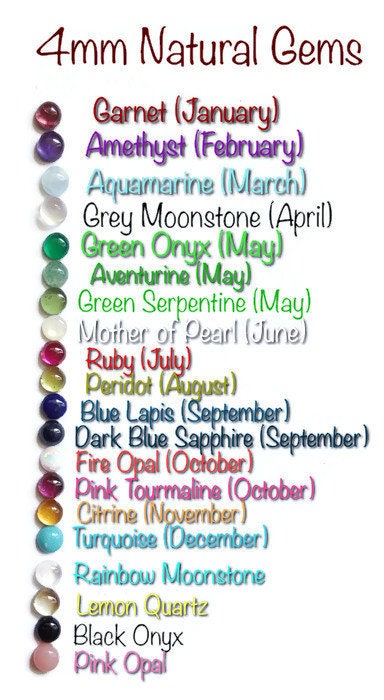 Add to a band! 4mm Semi Precious Gemstone,Birthstone,stack ring,mom ring,birthstone ring,amethyst,Ruby,citrine,turquoise,garnet,aquamarine,