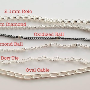 Sterling Necklace,18” silver chain,16” silver chain,20” silver chain,24” silver chain,thin chain,dainty chain,handmade chain,gift under 30