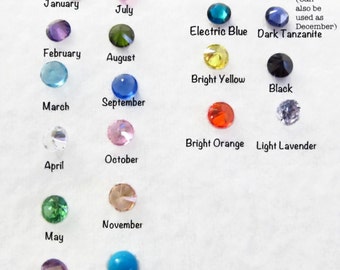 Add to a band! 4mm Cubic Zirconia, Birthstone, stack ring, mother ring, mom ring, birthstone ring, grandmother ring