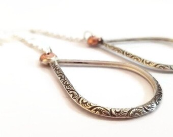 Hoop Earring, hoop earring, drop hoop earring, grote hoop earring, grote hoop Earrings hoop earrings, dangle earrings, bengelen drop oorbellen van ebben hout ooak oorbellen