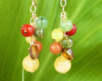 Calcite Carnelian Earrings