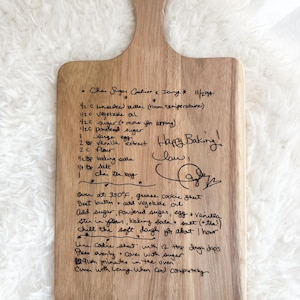 Laser Engraved Chai Sugar Cookie Recipe Board: Swift Decor Gift