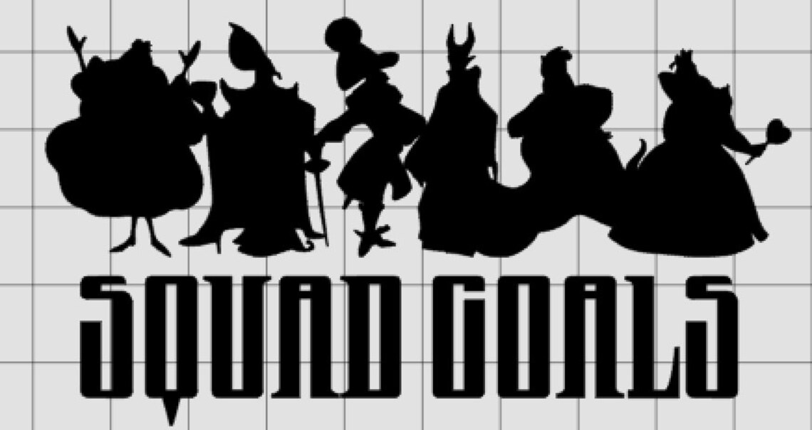 Disney Villains Squad Goals SVG Digital Files | Etsy