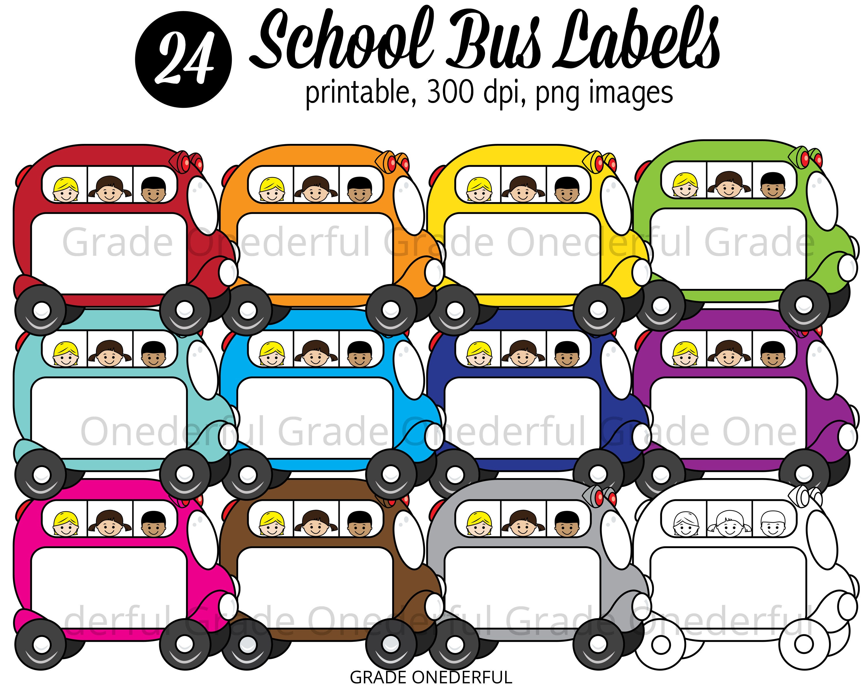 clipart pictures of school bus