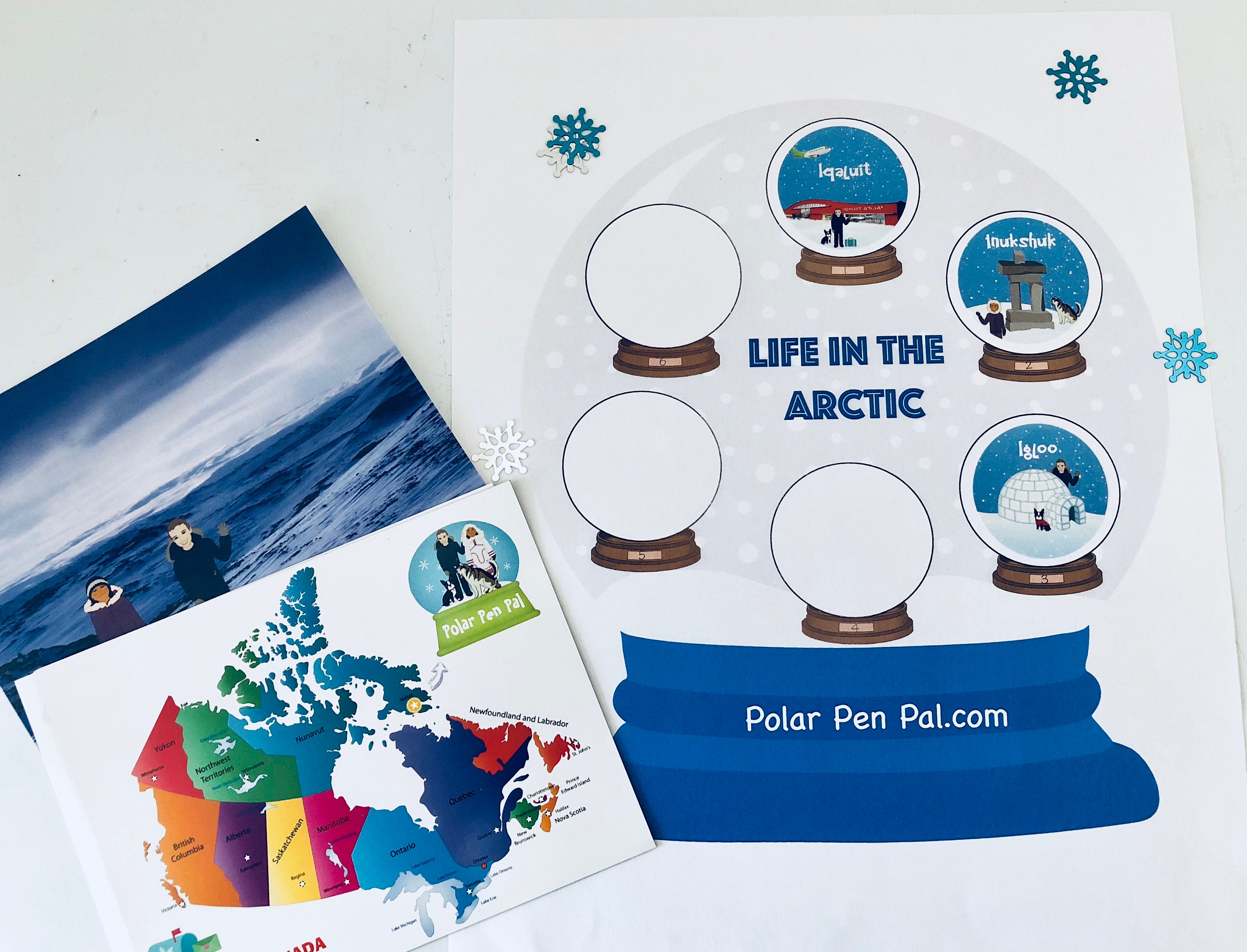 3 Month Arctic Postcard Subscription Educational Gift for Kids ...