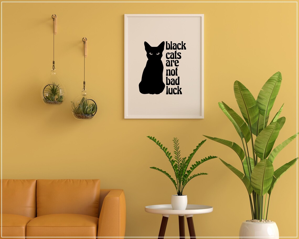 Black Cat Svg Png Black Cats Are Not Bad Luck Svg Png Cat Svg Kitten