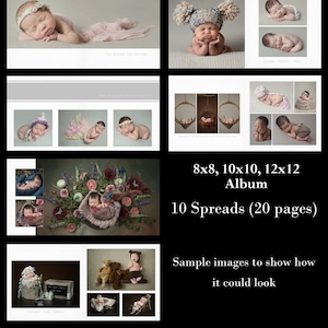Album Template - 3 sizes 8x8, 10x10, 12x12