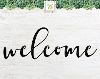 Welcome SVG | Welcome SVG for Front Door | Welcome SVG for Sign | Svg for Home Decor | Welcome Cut File | Welcome Svg Cut File for Cricut