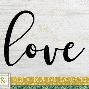 Love SVG PNG | Valentine&#39;s Svg Png | Love Cursive Svg Png | Svg for Valentine&#39;s Day | Love Cut File