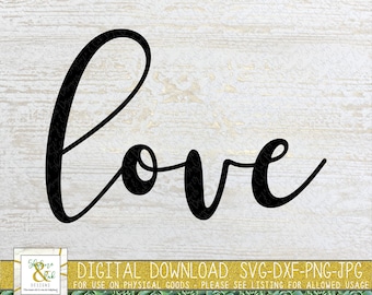 Love SVG PNG | Valentine's Svg Png | Love Cursive Svg Png | Svg for Valentine's Day | Love Cut File