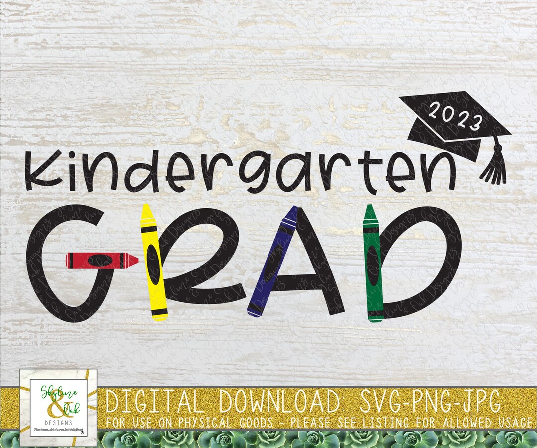 Kindergarten Grad SVG PNG 2023 Grad Svg Png Kindergarten Graduation Svg