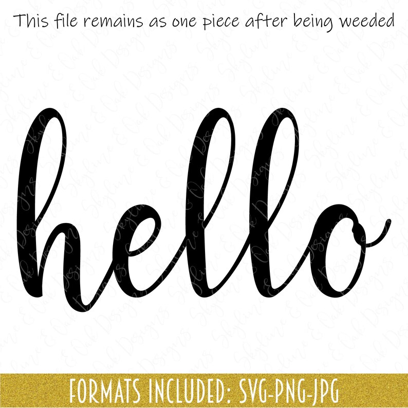 Hello SVG Hello Cursive SVG Hello Script SVG Hello Svg | Etsy