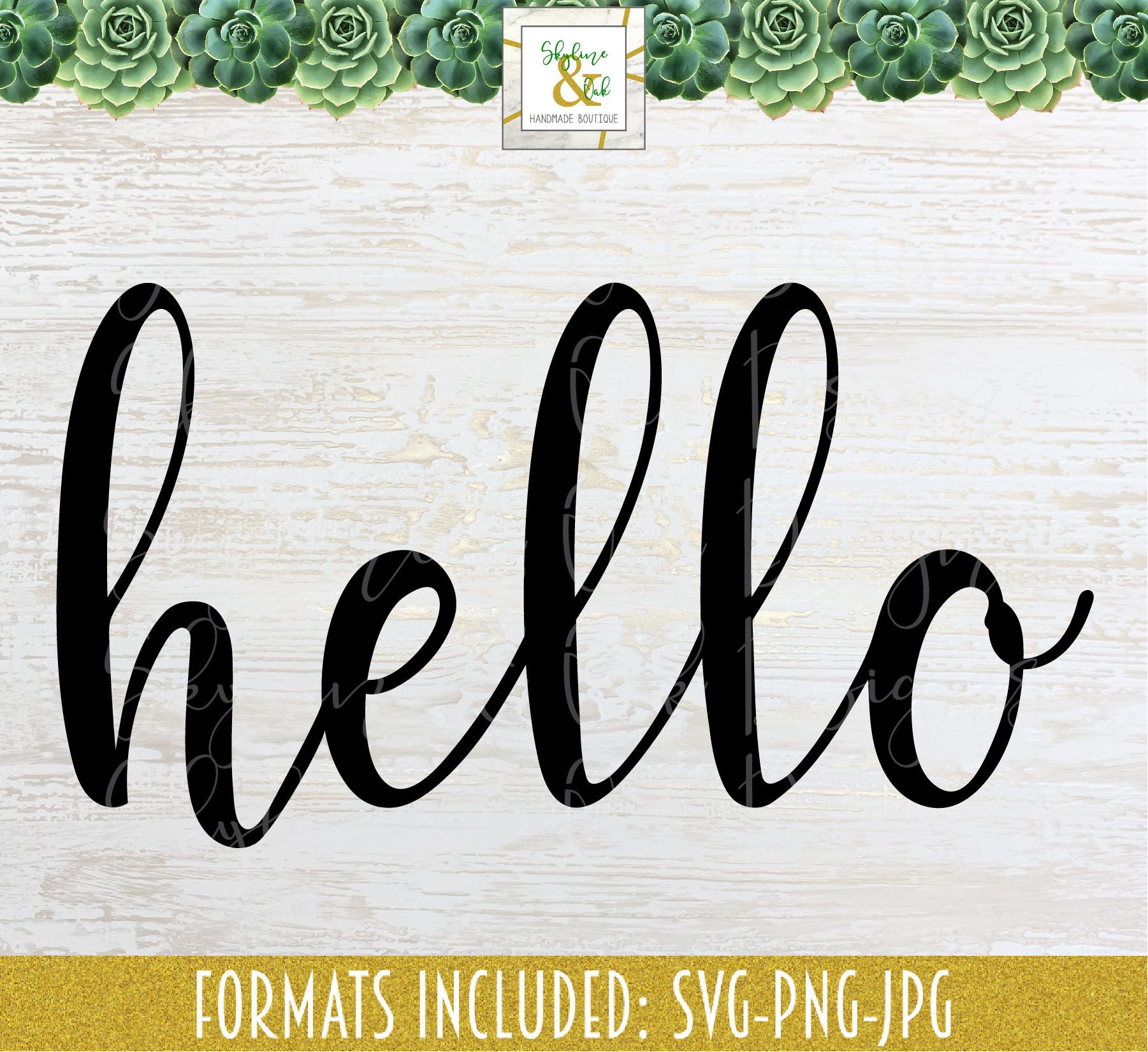 Hello SVG Hello Cursive SVG Hello Script SVG Hello Svg | Etsy