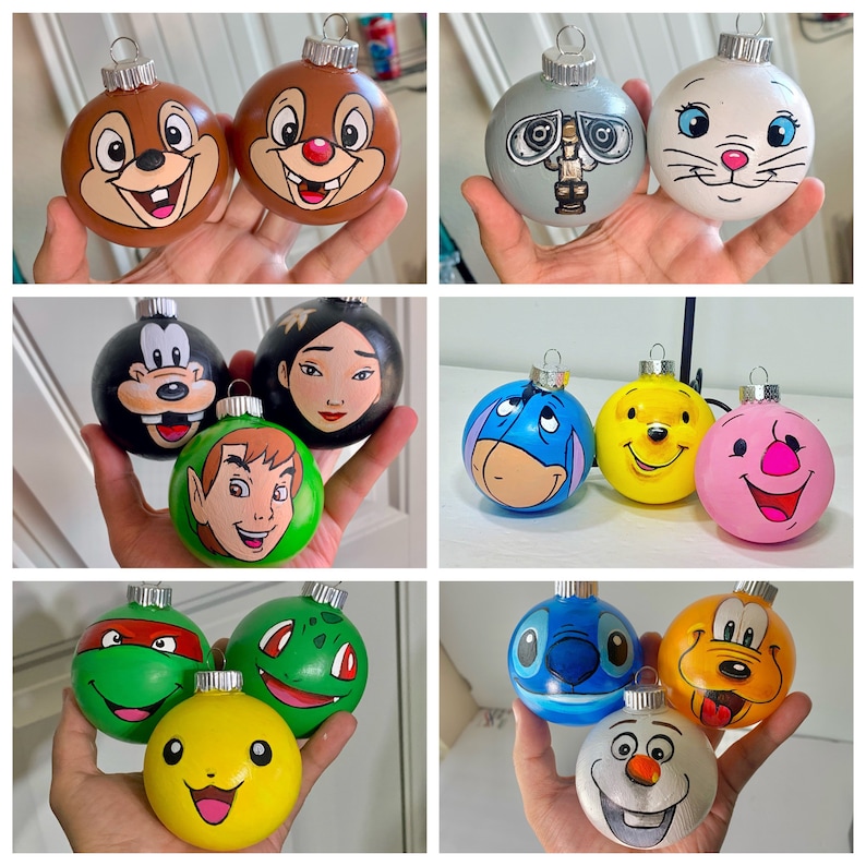 Hand Painted Ornament : Your choice of characters image 9