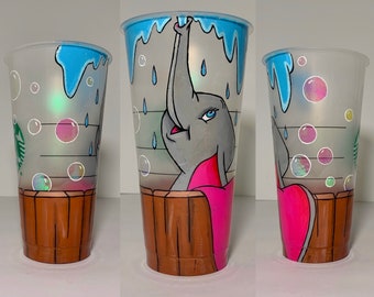 Hand Painted Dumbo Cup