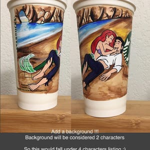 Hand Drawn Starbucks Reusable Cups Your choice of character s image 7