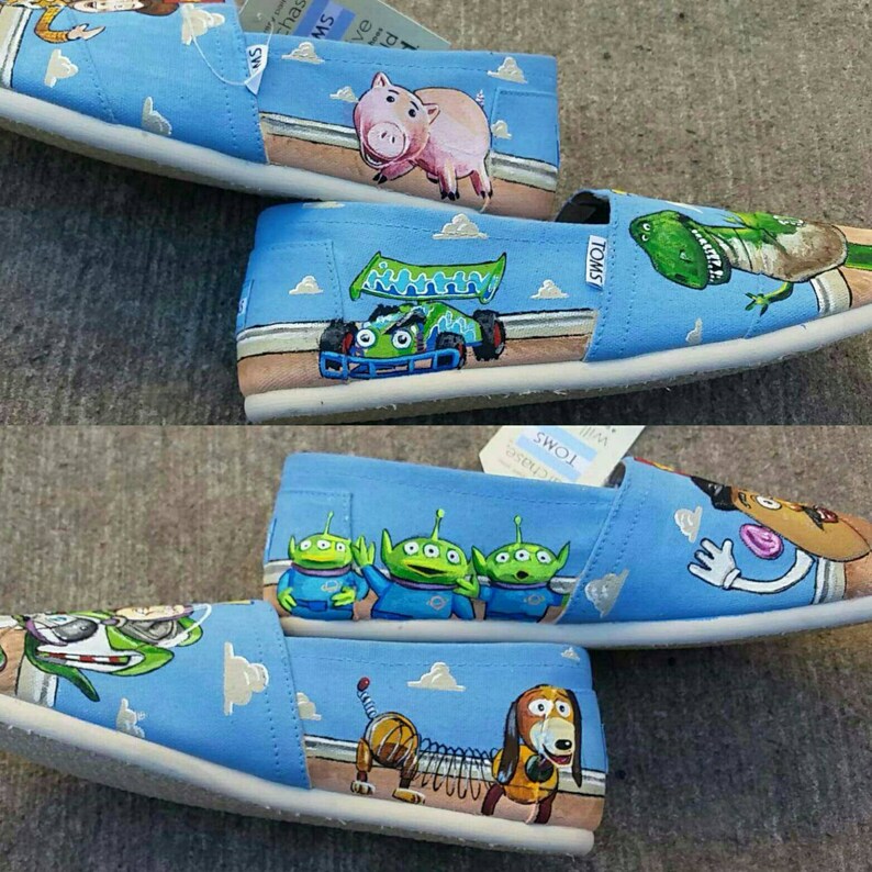 Hand Painted Toy Story Toms - Etsy