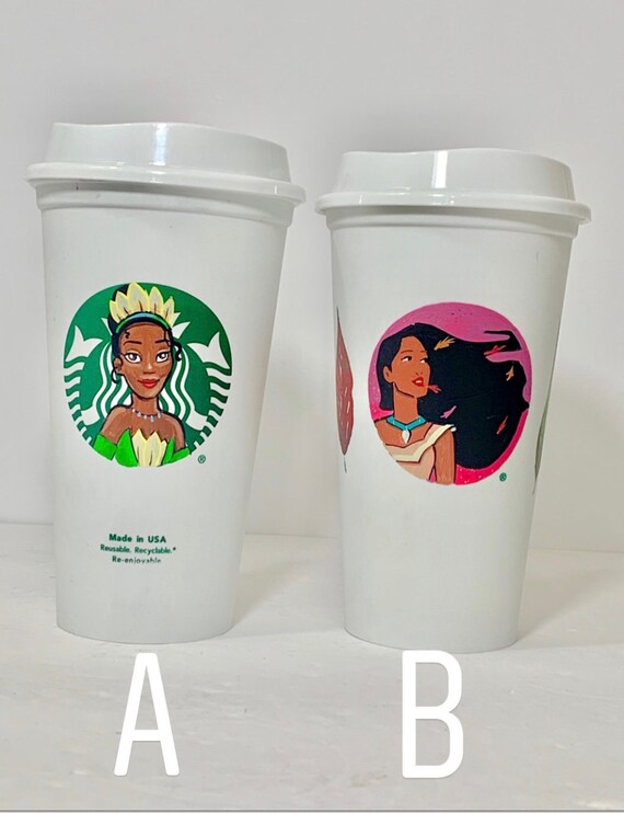 Hand Painted Starbucks Reusable Cup Your Choice Of Character Etsy