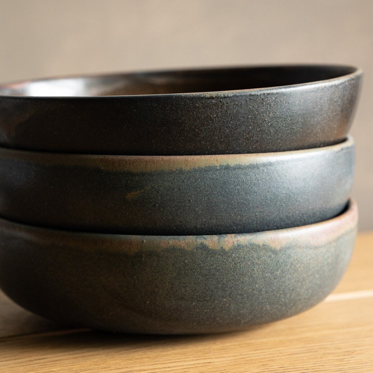 Handmade Stoneware Pasta Bowls