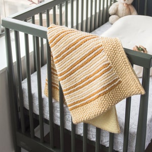 Crib Baby Blanket | Baby Boy Blanket | Baby Girl Blanket | Stroller Blanket | Car Seat Blanket | Hand Knit Baby Blanket | Baby Shower Gift