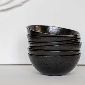 Black Stoneware Bowl Ceramic Everyday Bowl Stoneware Dinnerware Black Soup Bowl Black Ceramic DinnerWare Housewarming Gift Wedding Gift