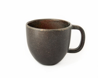 Handmade Stoneware Coffee Mug: Reactive Glaze Latte Cup