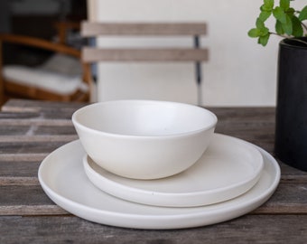 Handmade Ceramic Bowl Porcelain Soup Bowl Cozy Cereal Bowl White Handmade Dinnerware Berry Bowl Rice Bowl Dinnerware Ceramic Dish