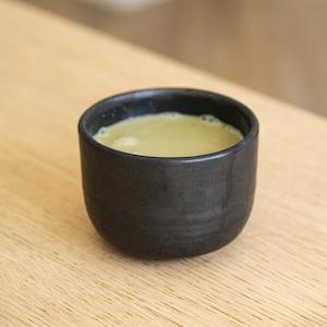 Matcha Bowl Black Stoneware Matcha Bowl Japanese Style Chawan Ceramic Matcha Bowl Handmade Matcha Bowl