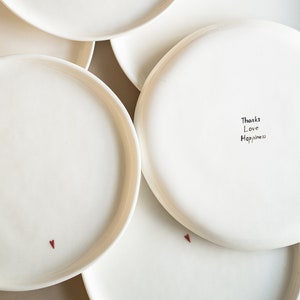 Dinner Plates Porcelain Dinner Plates Ceramic Dinnerware Handmade Ceramic Dish White Ceramic Dinnerware Ceramic Wedding Plates Dessert