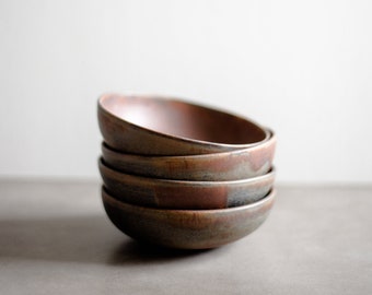 Rust Stoneware Matte Mini Bowl Ceramic Dinnerware Ceramic Bowl Wabi Sabi Dinnerware Japanese Style Stoneware Dish