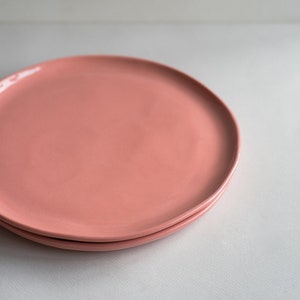 Ceramic Dinnerware Plates Handmade Porcelain Dinner Plate Ceramic Handmade Plates Pink Dinnerware Ceramic Dish Organic Ceramic Rustic Dish