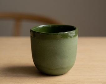 Handmade Ceramic Coffee Cup Porcelain Cup Green Coffee Cup Porcelain Dinnerware Coffee Lover Gift Pottery Cup The Office Cup